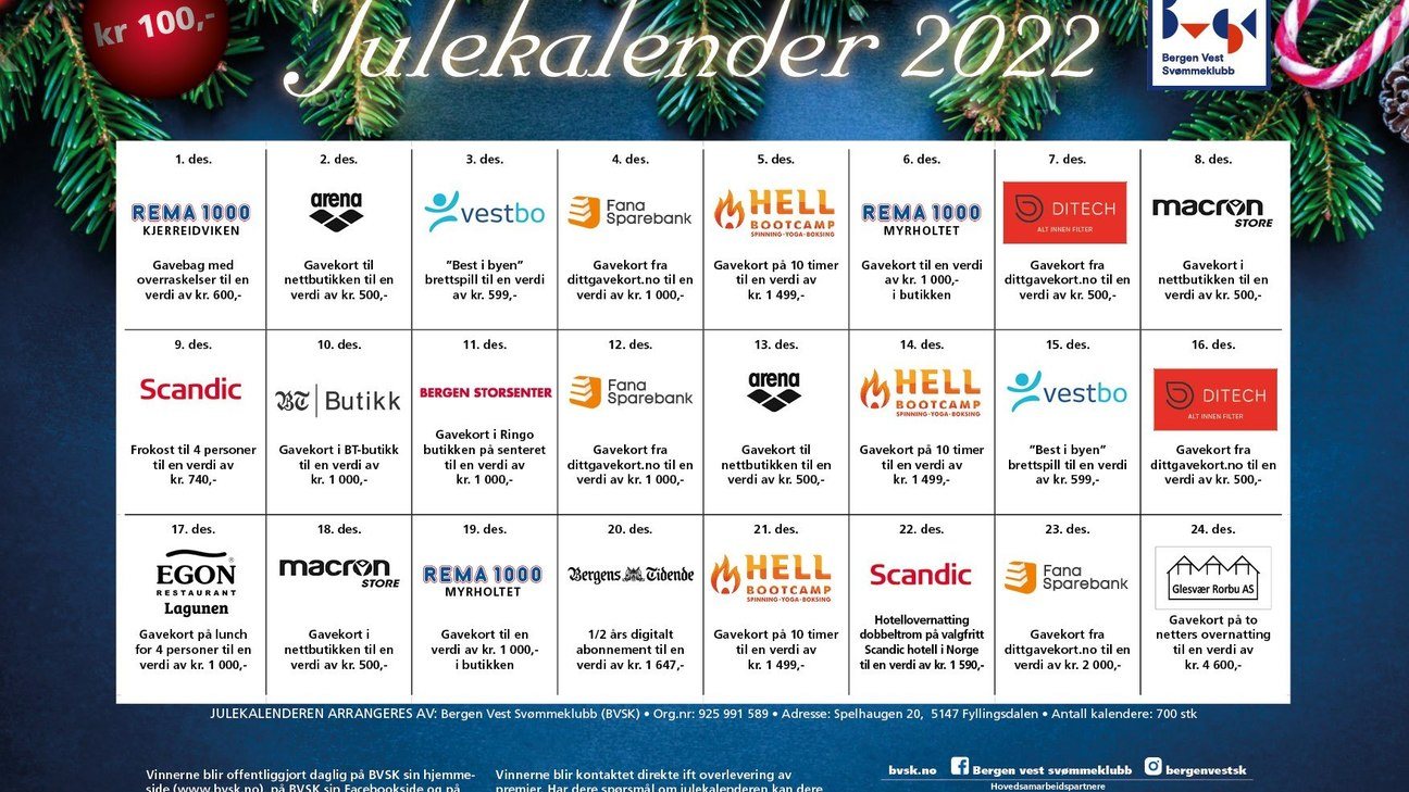 BVSK Julekalender 2022