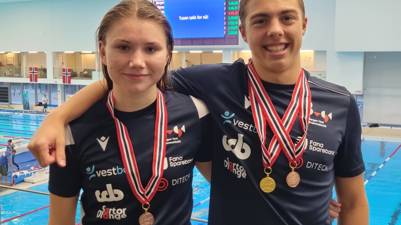 Linnea og Daniel etter NM Ungdom