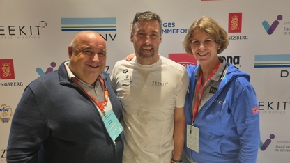 Robin Dale Oen sammen med Bjørn Soleng og Beda Leirvaag